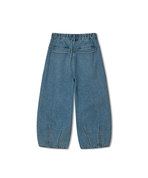 ANGLAN（アングラン）の「Stone Vintage Denim Balloon Pants - Light Blue（デニムパンツ・メンズ・スカイブルー・FREE）」の2枚目の写真