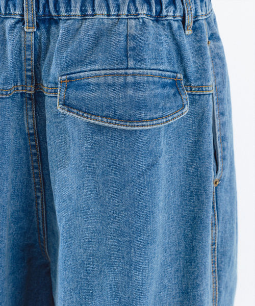 ANGLAN（アングラン）の「Stone Vintage Denim Balloon Pants - Light Blue（デニムパンツ・メンズ・スカイブルー・FREE）」の8枚目の写真