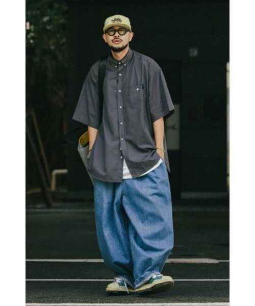ANGLAN(アングラン)の「Stone Vintage Denim Balloon Pants - Light Blue(デニムパンツ・メンズ・スカイブルー・FREE/1/2)」の22枚目の写真