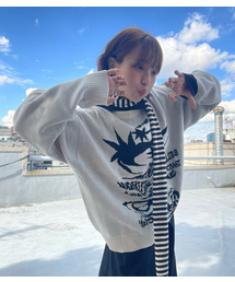 TORNADO LOGO KNIT_IVORY(NG2DFUK607A)