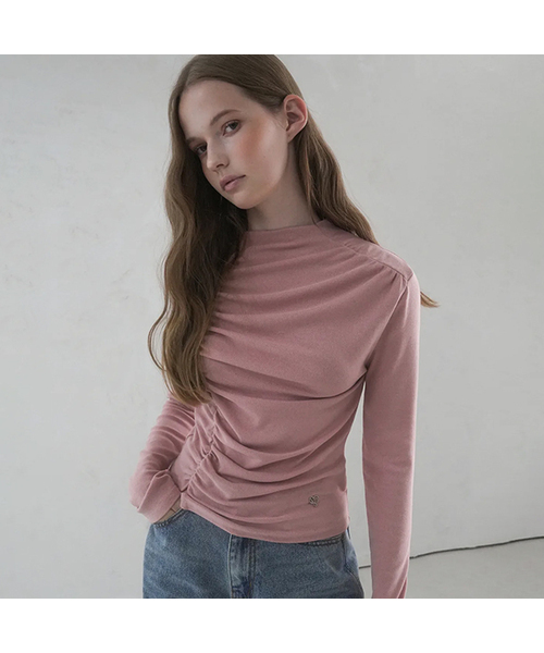 Vivacious(ビバシャス)の「Delash Long Sleeve - 3COL(Tシャツ/カットソー・レディース・ピンク/ブラック/アイボリー・FREE)」の3枚目の写真