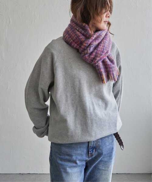 LBC（エルビーシー）の「MIX織 細幅マフラー（マフラー・レディース・グリーン/ネイビー/レッド・FREE）」の9枚目の写真