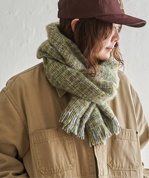 LBC（エルビーシー）の「MIX織 細幅マフラー（マフラー・レディース・グリーン/ネイビー/レッド・FREE）」の12枚目の写真