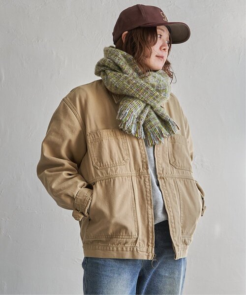 LBC（エルビーシー）の「MIX織 細幅マフラー（マフラー・レディース・グリーン/ネイビー/レッド・FREE）」の13枚目の写真