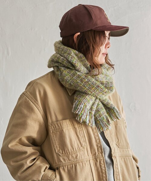 LBC（エルビーシー）の「MIX織 細幅マフラー（マフラー・レディース・グリーン/ネイビー/レッド・FREE）」の14枚目の写真