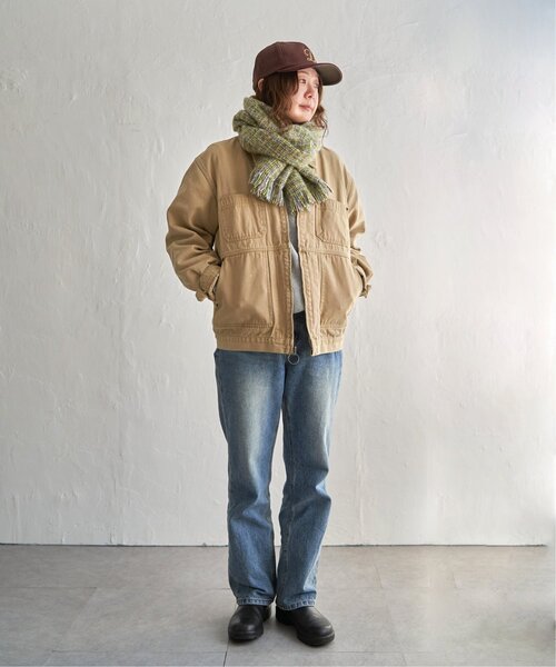 LBC（エルビーシー）の「MIX織 細幅マフラー（マフラー・レディース・グリーン/ネイビー/レッド・FREE）」の15枚目の写真