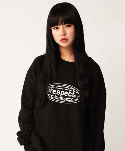 RESPECT(リスペクト)の「インターナショナルフロントロゴリスペクトスウェット(ブラック)(スウェット・レディース・その他・LARGE/MEDIUM/X-LARGE)」の1枚目の写真