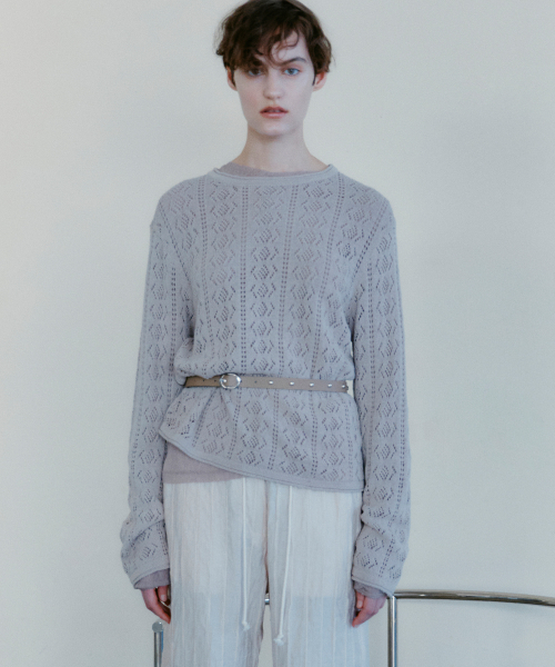 INSILENCE WOMEN(インサイレンスウーマン)の「ナチュラルストラップニット BEIGE(ニット/セーター・レディース・その他・SMALL)」の1枚目の写真