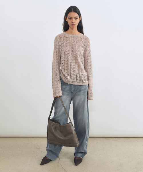 INSILENCE WOMEN(インサイレンスウーマン)の「ナチュラルストラップニット BEIGE(ニット/セーター・レディース・その他・SMALL)」の2枚目の写真
