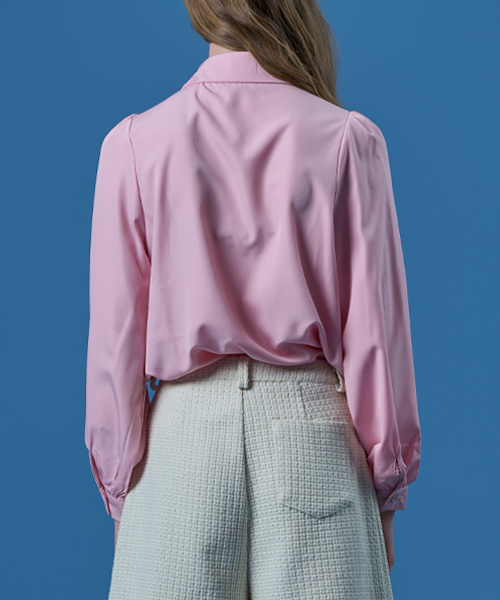 KOLEAT（コレット）の「パフリボンタイシャツエアブラウス[PINK] KCL.（シャツ/ブラウス・レディース・その他・FREE）」の4枚目の写真