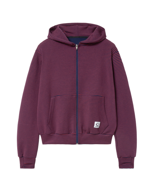 PARAKEET(パラキート)の「ドリフトジップアップフードパーカー(ラストレッド)(パーカー・レディース・レンガ・SMALL/MEDIUM/LARGE/X-SMALL)」の1枚目の写真