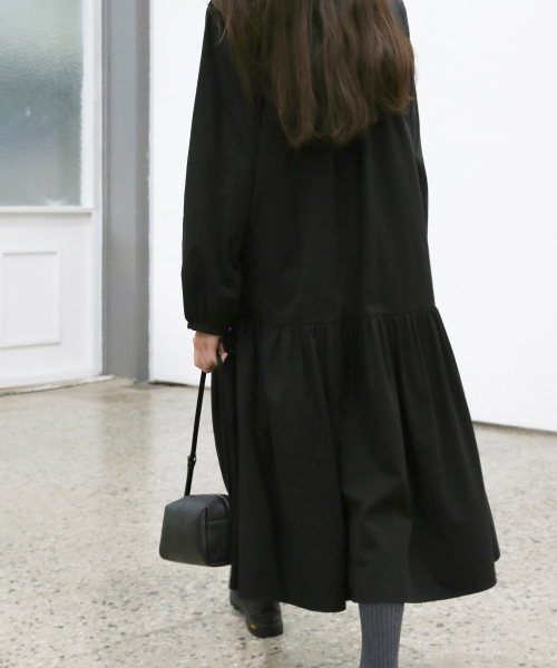 LEVAR（レバー）の「Flow Maxi Dress - Black（ワンピース・レディース・その他・F）」の4枚目の写真