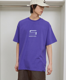 CM ミドルロゴ半袖Tシャツ(パープル)