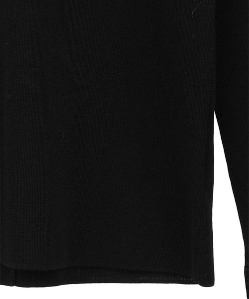 CLANE（クラネ）の「【CLANE/クラネ】VELOR COLLAR KNIT TOPS/ベロアカラーニットトップス（ニット/セーター・レディース・ブラウン/ブラック/グレー・1）」の8枚目の写真