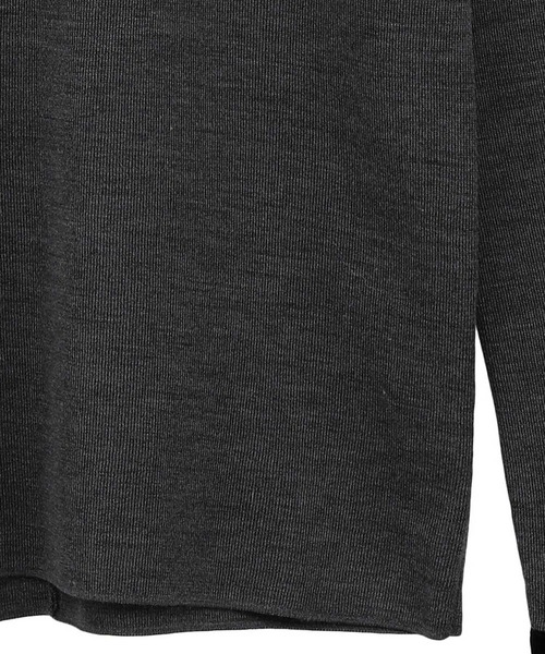 CLANE（クラネ）の「【CLANE/クラネ】VELOR COLLAR KNIT TOPS/ベロアカラーニットトップス（ニット/セーター・レディース・ブラウン/ブラック/グレー・1）」の14枚目の写真