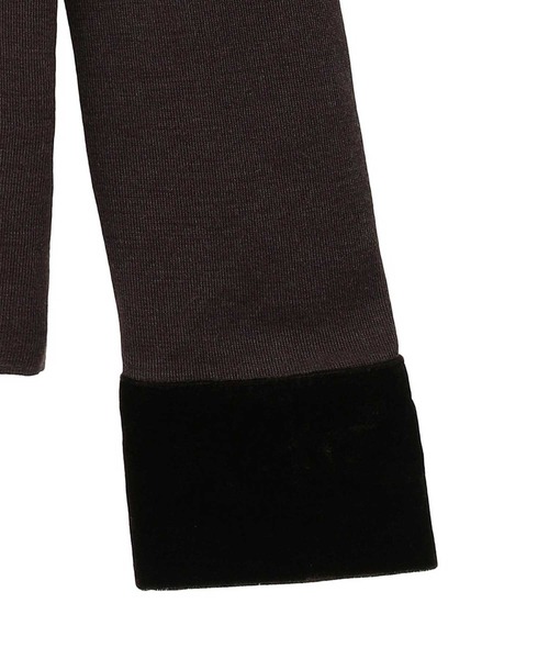 CLANE（クラネ）の「【CLANE/クラネ】VELOR COLLAR KNIT TOPS/ベロアカラーニットトップス（ニット/セーター・レディース・ブラウン/ブラック/グレー・1）」の19枚目の写真