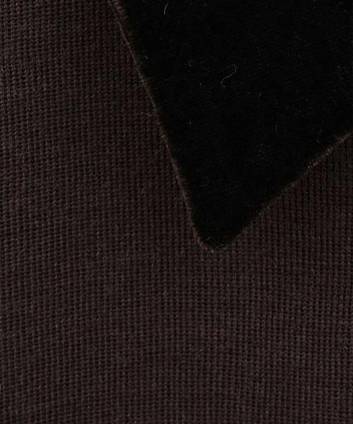 CLANE（クラネ）の「【CLANE/クラネ】VELOR COLLAR KNIT TOPS/ベロアカラーニットトップス（ニット/セーター・レディース・ブラウン/ブラック/グレー・1）」の20枚目の写真