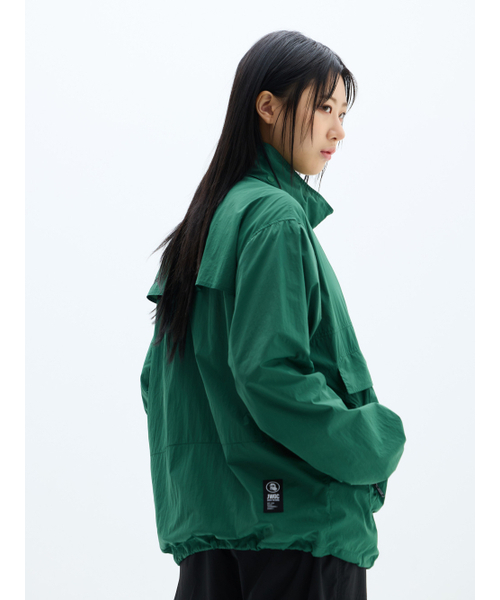 セール】タクティカルヒドンフードパッカブルアノラック (グリーン