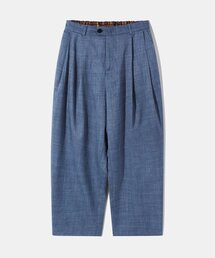 Diamond Layla（ダイアモンドレイラ）の「Two-tuck wide banding slacks P14 Denim Texture Indigo（スラックス）」