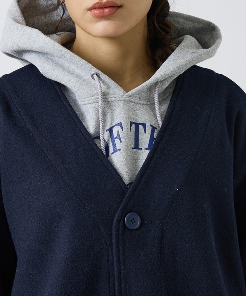 ABAHOUSE（アバハウス）の「【LUCEBER/ルースバー】 WOOL LINER COAT/ウールノーカラーライナーコート（ノーカラージャケット・メンズ・チャコールグレー/ネイビー・M/L）」の8枚目の写真