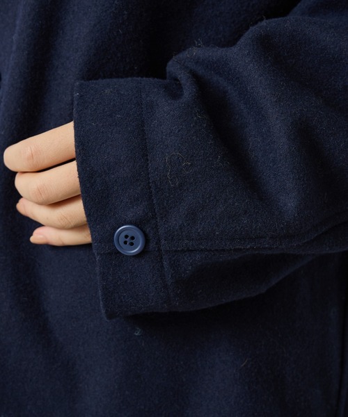 ABAHOUSE（アバハウス）の「【LUCEBER/ルースバー】 WOOL LINER COAT/ウールノーカラーライナーコート（ノーカラージャケット・メンズ・チャコールグレー/ネイビー・M/L）」の9枚目の写真
