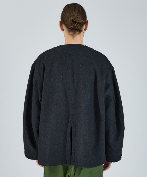 ABAHOUSE（アバハウス）の「【LUCEBER/ルースバー】 WOOL LINER COAT/ウールノーカラーライナーコート（ノーカラージャケット・メンズ・チャコールグレー/ネイビー・M/L）」の14枚目の写真