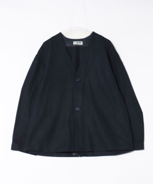 ABAHOUSE（アバハウス）の「【LUCEBER/ルースバー】 WOOL LINER COAT/ウールノーカラーライナーコート（ノーカラージャケット・メンズ・チャコールグレー/ネイビー・M/L）」の18枚目の写真