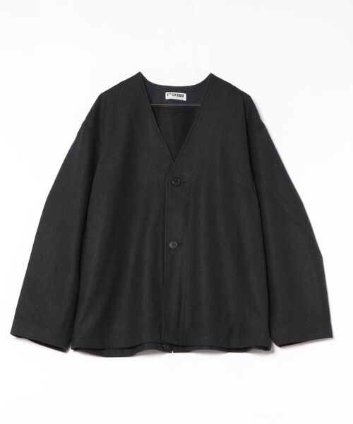 ABAHOUSE（アバハウス）の「【LUCEBER/ルースバー】 WOOL LINER COAT/ウールノーカラーライナーコート（ノーカラージャケット・メンズ・チャコールグレー/ネイビー・M/L）」の19枚目の写真