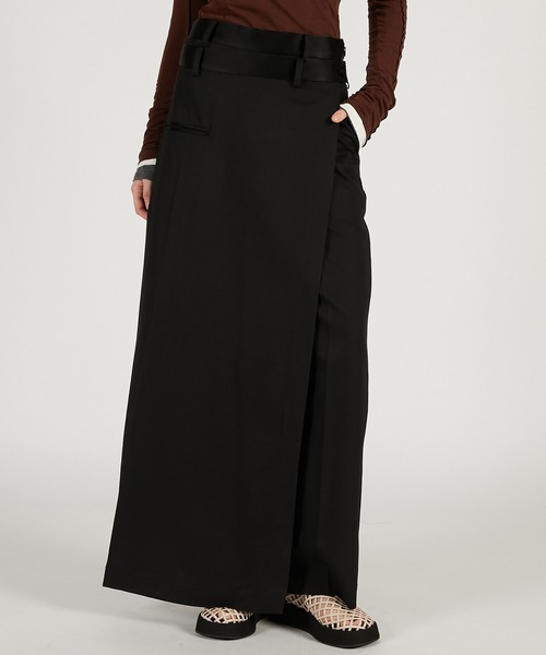 PRANK PROJECT（プランクプロジェクト）の「【2026Spring Pre-Order】ラップパンツ / Wrap Pants（その他パンツ・レディース・チャコールグレー/ブラック/ブラウン・36/38）」の2枚目の写真