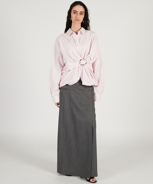 PRANK PROJECT（プランクプロジェクト）の「【2026Spring Pre-Order】ラップパンツ / Wrap Pants（その他パンツ・レディース・チャコールグレー/ブラック/ブラウン・36/38）」の12枚目の写真