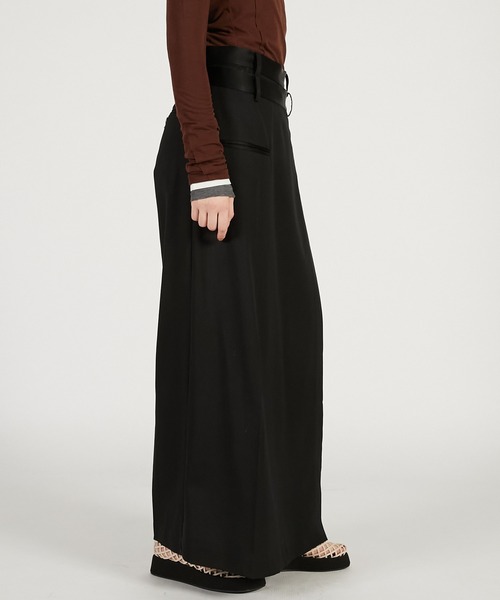 PRANK PROJECT（プランクプロジェクト）の「【2026Spring Pre-Order】ラップパンツ / Wrap Pants（その他パンツ・レディース・チャコールグレー/ブラック/ブラウン・36/38）」の18枚目の写真