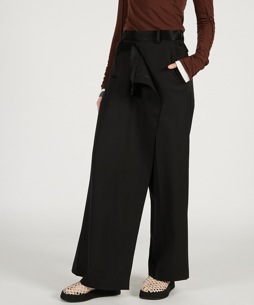 PRANK PROJECT（プランクプロジェクト）の「【2026Spring Pre-Order】ラップパンツ / Wrap Pants（その他パンツ・レディース・チャコールグレー/ブラック/ブラウン・36/38）」の20枚目の写真