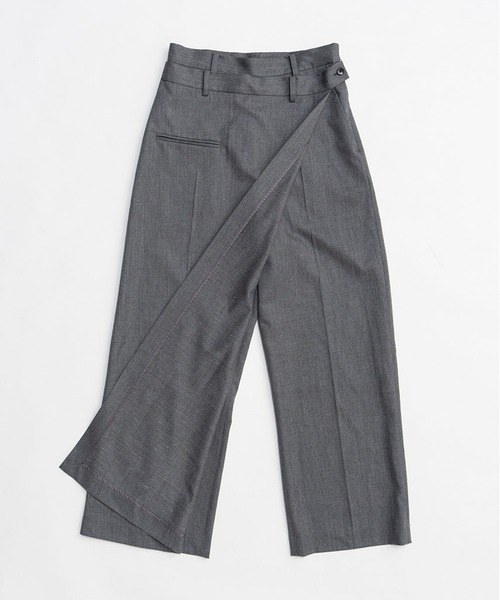 PRANK PROJECT（プランクプロジェクト）の「【2026Spring Pre-Order】ラップパンツ / Wrap Pants（その他パンツ・レディース・チャコールグレー/ブラック/ブラウン・36/38）」の6枚目の写真