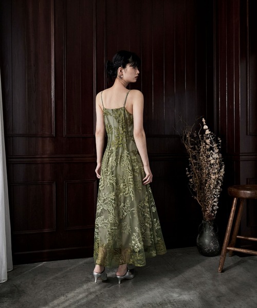 グラデーションレースボレロ＆ウエストタックフレアドレス（ドレス