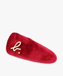 agnes b. | キッズ "b." ロゴ ベロア ヘアピン(ヘアゴム)