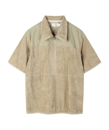 YOUNEEDGARMENTS（ユーニーズガーメンツ）の「Military Terry Half Zip (Beige)（ポロシャツ）」