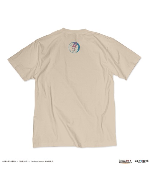 AIR TWOKYO(エアトゥーキョー)の「TVアニメ『進撃の巨人』 The Final Season 完結編 (前編)イラストTシャツ6(「君のどこが自由なのか」)(Tシャツ/カットソー・レディース・サンドベージュ・XX-LARGE/X-LARGE/LARGE/MEDIUM/SMALL)」の5枚目の写真