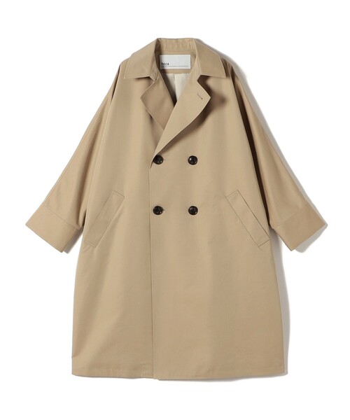 美品 TICCA ティッカ コットントレンチコート　ベージュ TICCA: テント トレンチ コート（トレンチコート）｜TICCA（ティッカ