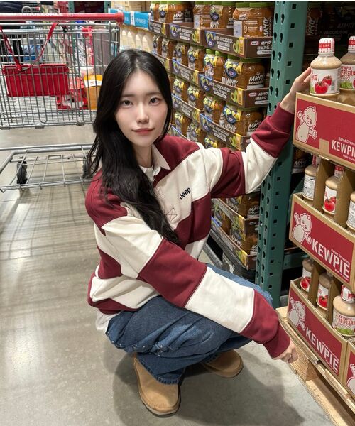 JEEP(ジープ)の「レトロマウンテン1941ストライプカラー スウェット (JR5TSU825BG)(ポロシャツ・レディース・その他・SMALL/MEDIUM/LARGE/X-LARGE/2XL)」の7枚目の写真