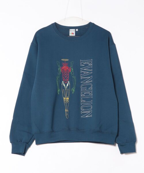 セール】【FRUIT OF THE LOOM】FTL×EVA 刺繍クルーネックスウェット