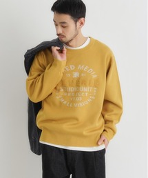 BACK NUMBER | 【BACK NUMBER】アクリルサークルロゴクルーネックセーター (カジュアル/遊び心/リラックス/耐久性)(ニット/セーター)