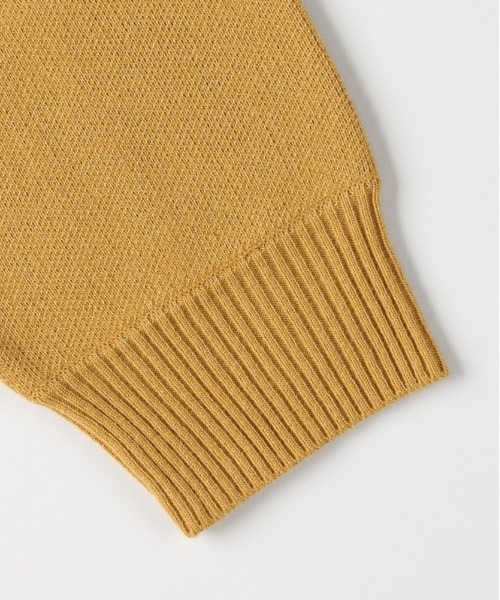 BACK NUMBER（バックナンバー）の「【BACK NUMBER】アクリルサークルロゴクルーネックセーター (カジュアル/遊び心/リラックス/耐久性)（ニット/セーター・メンズ・オリーブ/ホワイト/イエロー・L/XL/M）」の7枚目の写真