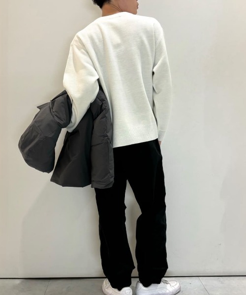 BACK NUMBER（バックナンバー）の「【BACK NUMBER】アクリルサークルロゴクルーネックセーター (カジュアル/遊び心/リラックス/耐久性)（ニット/セーター・メンズ・オリーブ/ホワイト/イエロー・L/XL/M）」の19枚目の写真