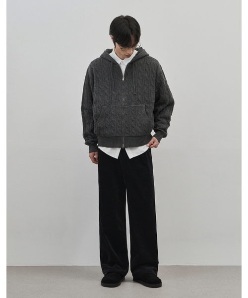 WORK ON BODY OFF(ワークオンボディオフ)の「ベロセミワイドワンタッチコットンコーデュロイパンツ【ブラック】(その他パンツ・メンズ・ブラック・MEDIUM/LARGE/X-LARGE)」の12枚目の写真