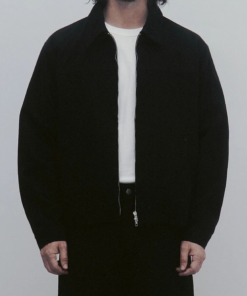 And Again(アンドアゲイン)の「And Again/Washed コットンジャケット(ブルゾン・メンズ・ブラック/カーキ/クリーム/ブラウン・FREE)」の2枚目の写真