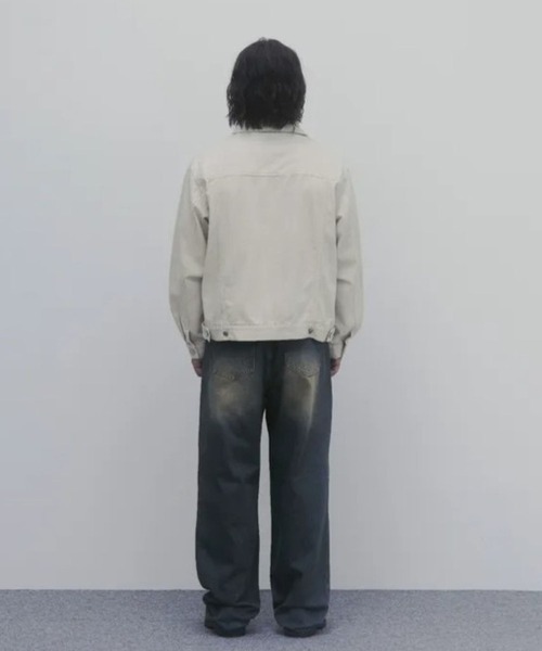 And Again(アンドアゲイン)の「And Again/Washed コットンジャケット(ブルゾン・メンズ・ブラック/カーキ/クリーム/ブラウン・FREE)」の13枚目の写真