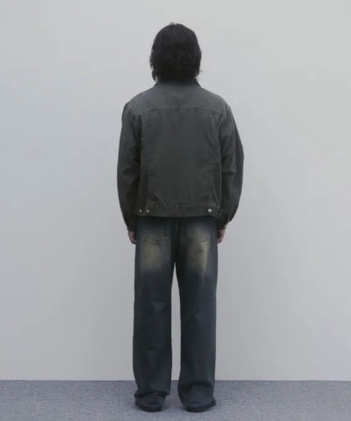 And Again(アンドアゲイン)の「And Again/Washed コットンジャケット(ブルゾン・メンズ・ブラック/カーキ/クリーム/ブラウン・FREE)」の19枚目の写真