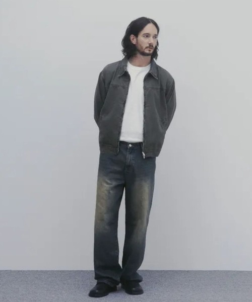 And Again(アンドアゲイン)の「And Again/Washed コットンジャケット(ブルゾン・メンズ・ブラック/カーキ/クリーム/ブラウン・FREE)」の20枚目の写真