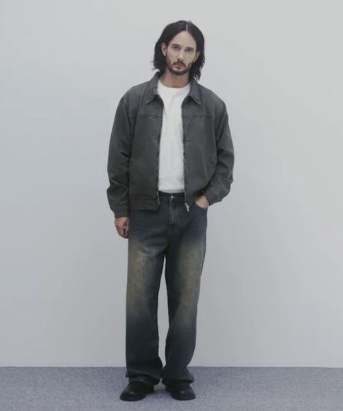 And Again(アンドアゲイン)の「And Again/Washed コットンジャケット(ブルゾン・メンズ・ブラック/カーキ/クリーム/ブラウン・FREE)」の22枚目の写真