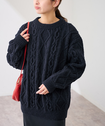 ATHENA DESIGNS（アテナデザイン）の「ATHENA DESIGNS HAND ARAN CREW NECK プルオーバー（ニット/セーター）」